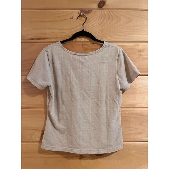 Vintage embroidered Short Sleeve Sweater Top - Picture 3 of 4